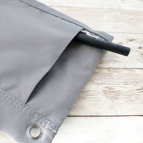 Staples 3-Ring Zipper Pouch Gray Binder Accessory Pencil Case Organizational - Picture 4 of 9